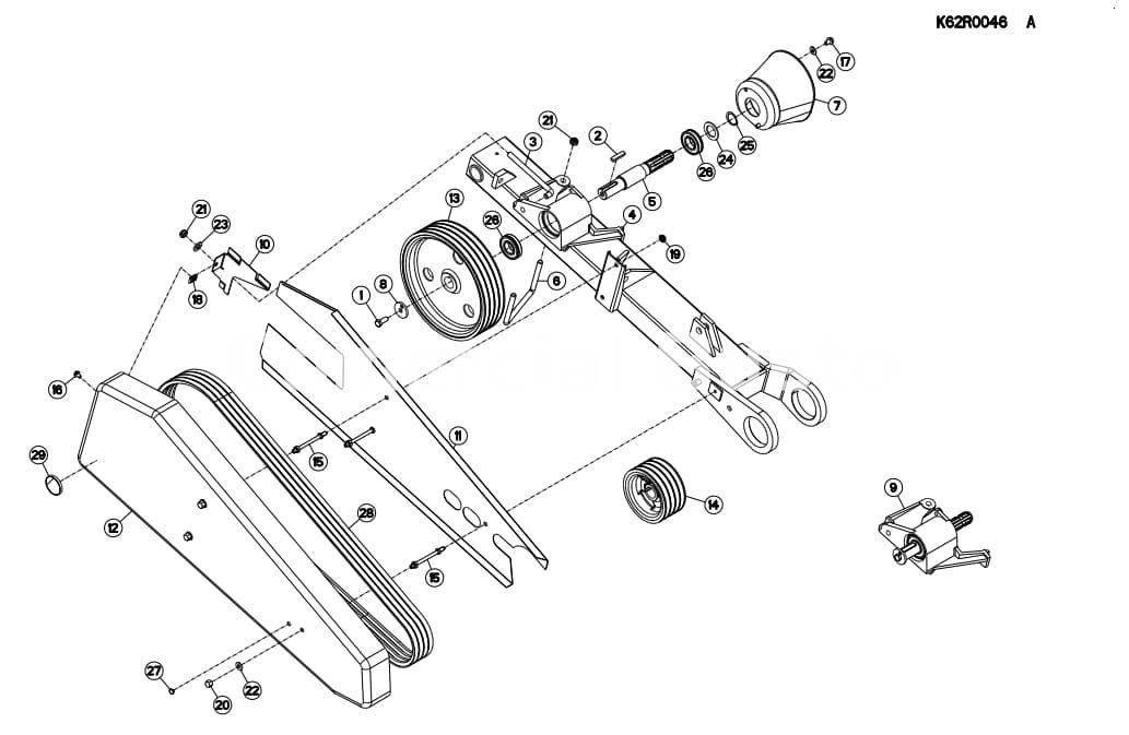 Juego 4 correas KUHN GMD 44/55/66/77 - Imagen 2